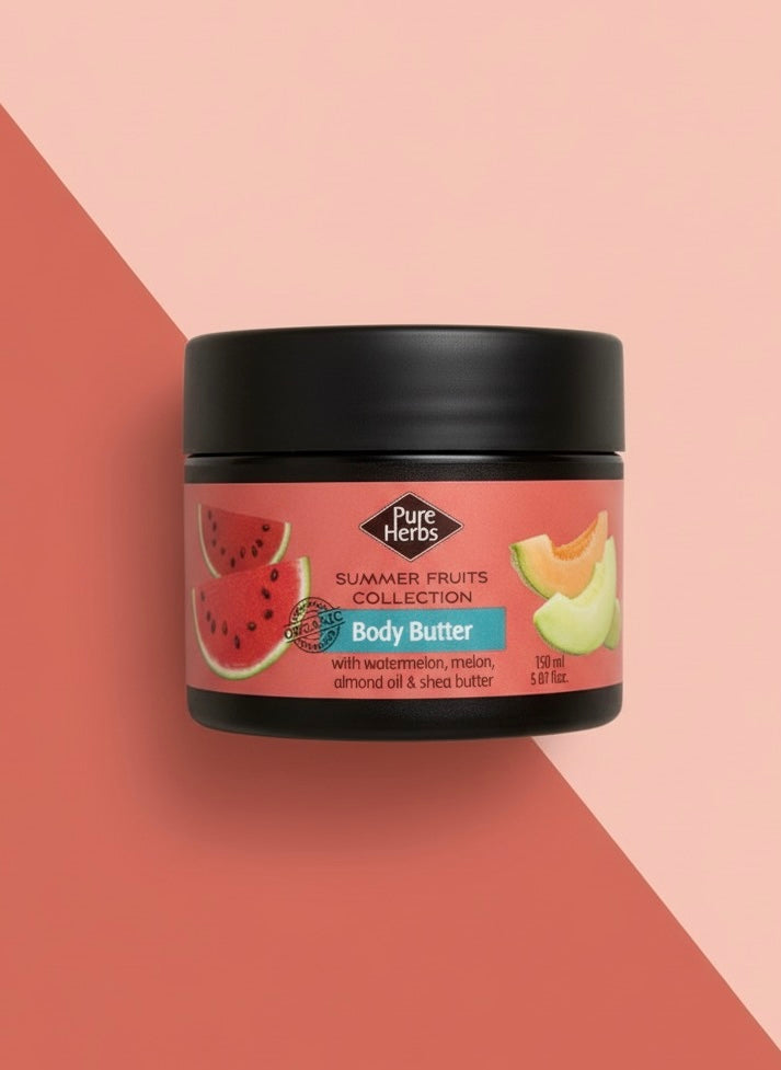 Organic Watermelon &amp; Melon Body Butter (150ml)