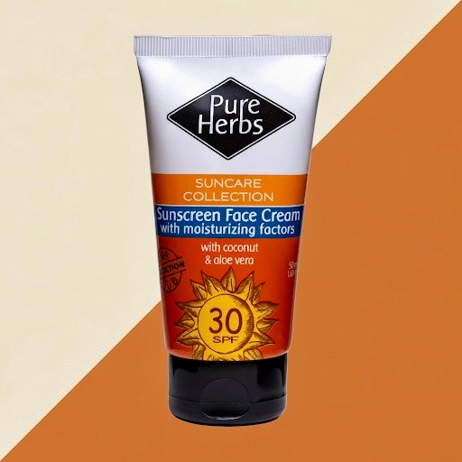 Pure Herbs Αντηλιακή Κρέμα Προσώπου spf 30 (50ml)