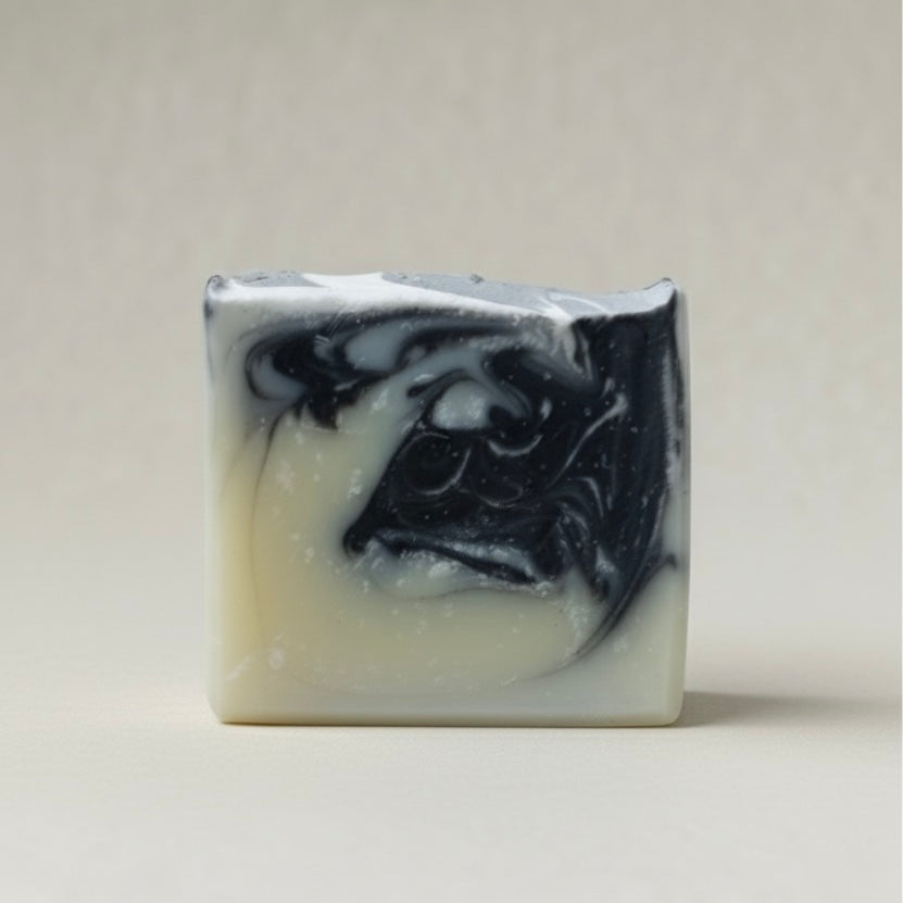Detoxifying soap with activated charcoal